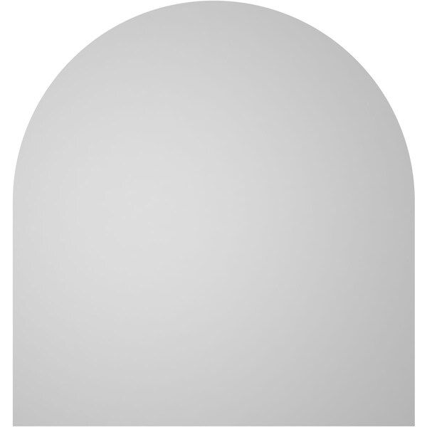 Ekena Millwork Round Top Surface Mount PVC Gable Vent: Non-Functional, w/ 3-1/2"W x 1"P Standard Frame, 34"W x 36"H - GVPRT34X3601SN