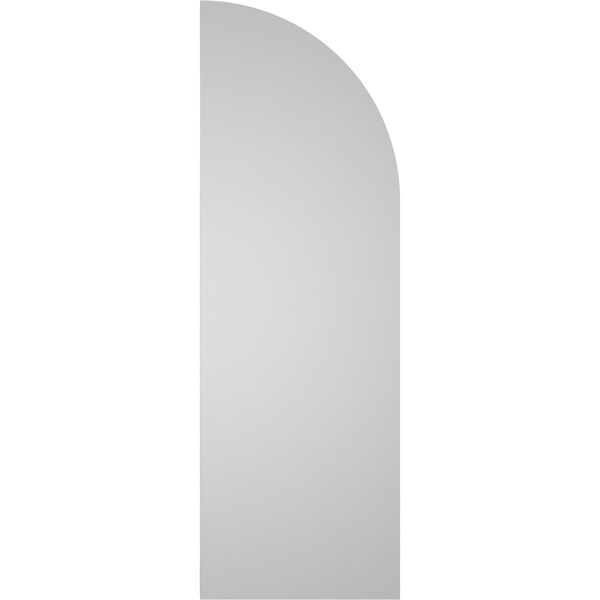 Ekena Millwork Quarter Round Top Left Surface Mount PVC Gable Vent w/ 2"W x 2"P Brickmould Sill Frame, 14"W x 42"H - GVPQL14X4203SN