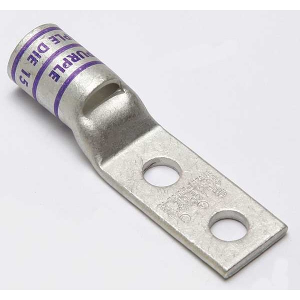 Burndy Two Hole Lug Compress Connector, 4/0 AWG - YAV28L2NT38FX
