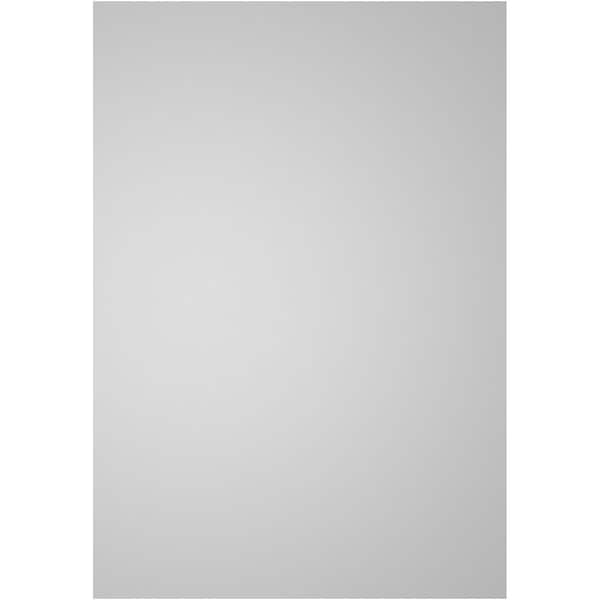 Ekena Millwork Vertical Surface Mount PVC Gable Vent: Non-Functional, w/ 3-1/2"W x 1"P Standard Frame, 18"W x 26"H - GVPVE18X2601SN