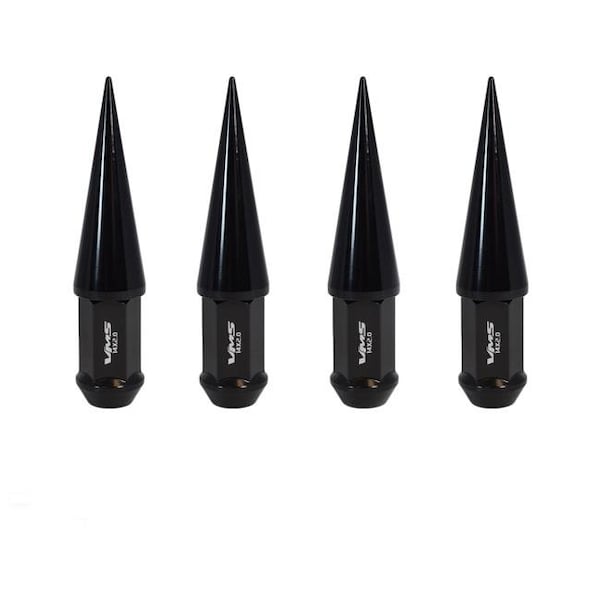 True Spike True Spike LG0956BK Lug Nuts; Black - TSL-LG0956BK