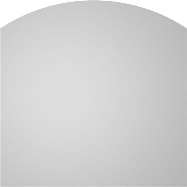 Ekena Millwork Arch Top Surface Mount PVC Gable Vent: Functional, w/ 3-1/2"W x 1"P Standard Frame, 24"W x 24"H - GVPAR24X2401SF