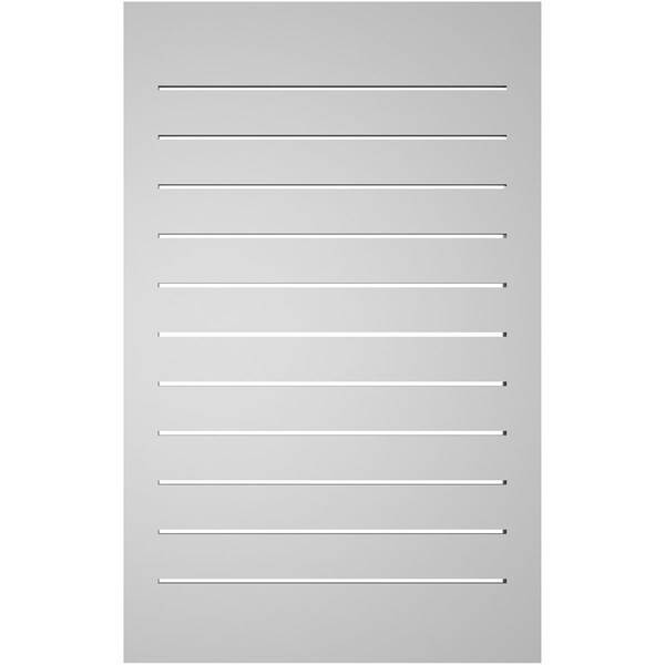 Ekena Millwork Vertical Surface Mount PVC Gable Vent: Functional, w/ 2"W x 1-1/2"P Brickmould Frame, 24"W x 38"H - GVPVE24X3802SF