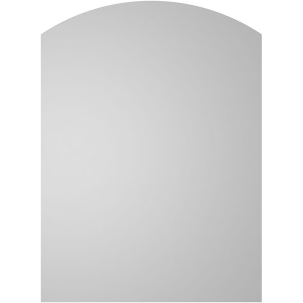 Ekena Millwork Arch Top Surface Mount PVC Gable Vent: Functional, w/ 2"W x 1-1/2"P Brickmould Frame, 22"W x 30"H - GVPAR22X3002SF