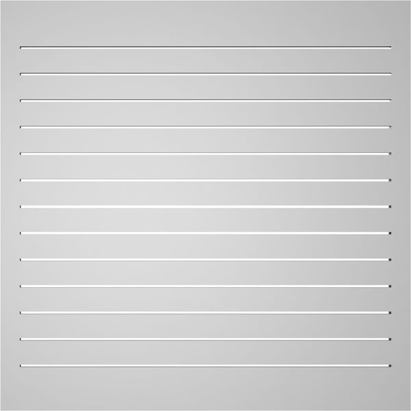 Ekena Millwork Vertical Surface Mount PVC Gable Vent: Functional, w/ 2"W x 2"P Brickmould Sill Frame, 42"W x 42"H - GVPVE42X4203SF