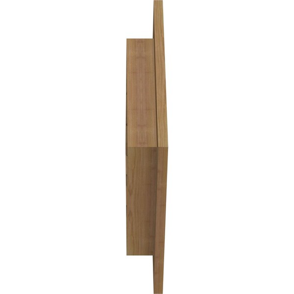 Ekena Millwork Diamond Gable Vent Functional, Western Red Cedar Gable Vent w/ 1" x 4" Flat Trim Frame, 12"W x 12"H - GVWDI12X1201RFUWR