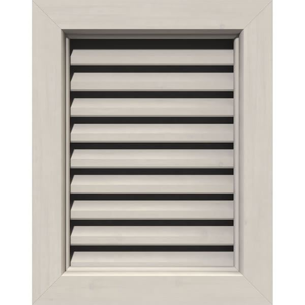 Ekena Millwork Vertical Gable Vent, Functional, Western Red Cedar Gable Vent w/ Brick Mould Face Frame, 34"W x 20"H - GVWVE34X2000SFPWR