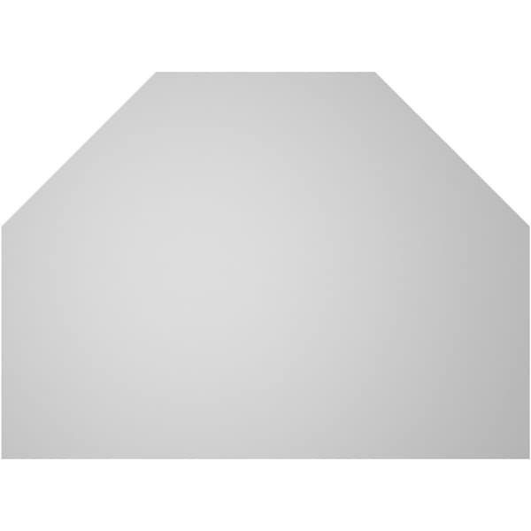 Ekena Millwork Octagonal Top Surface Mount PVC Gable Vent w/ 2"W x 2"P Brickmould Sill Frame, 30"W x 22"H - GVPOT30X2203SN