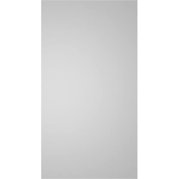 Ekena Millwork Vertical Surface Mount PVC Gable Vent: Non-Functional, w/ 3-1/2"W x 1"P Standard Frame, 14"W x 26"H - GVPVE14X2601SN