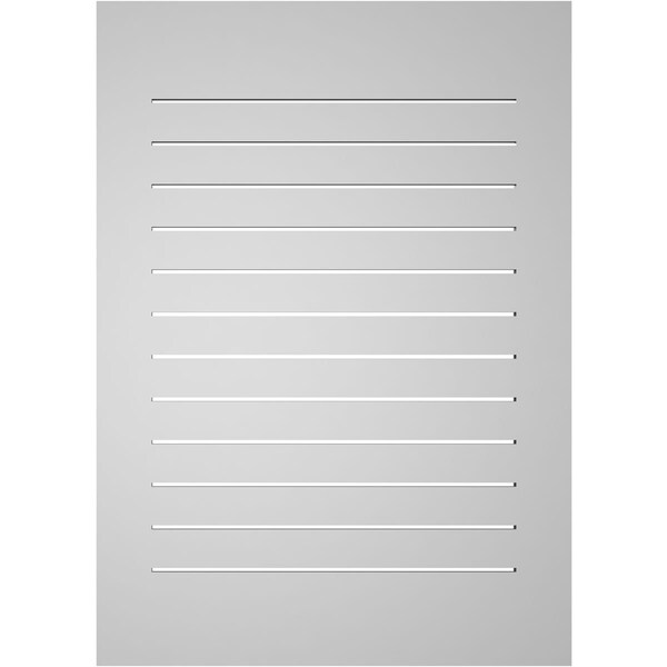 Ekena Millwork Vertical Surface Mount PVC Gable Vent: Functional, w/ 3-1/2"W x 1"P Standard Frame, 30"W x 42"H - GVPVE30X4201SF