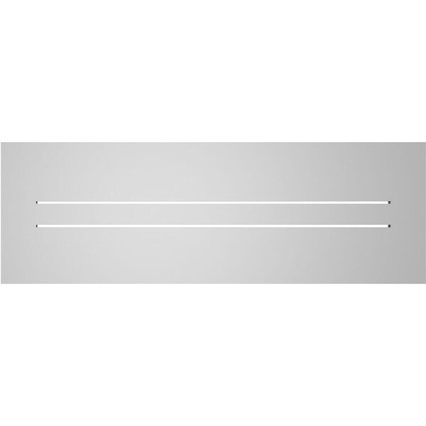 Ekena Millwork Vertical Surface Mount PVC Gable Vent: Functional, w/ 3-1/2"W x 1"P Standard Frame, 42"W x 14"H - GVPVE42X1401SF