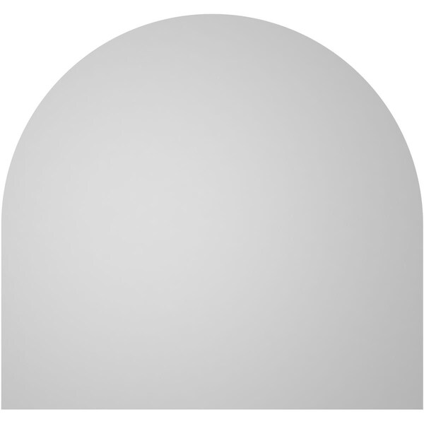 Ekena Millwork Round Top Surface Mount PVC Gable Vent w/ 2"W x 1-1/2"P Brickmould Frame, 32"W x 30"H - GVPRT32X3002SN