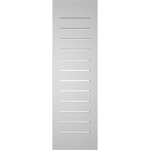 Ekena Millwork Vertical Surface Mount PVC Gable Vent: Functional, w/ 2"W x 2"P Brickmould Sill Frame, 12"W x 40"H - GVPVE12X4003SF