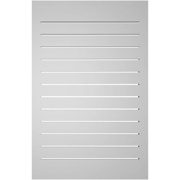 Ekena Millwork Vertical Surface Mount PVC Gable Vent: Functional, w/ 2"W x 2"P Brickmould Sill Frame, 26"W x 40"H - GVPVE26X4003SF