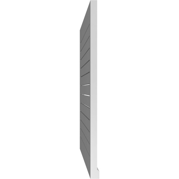 Ekena Millwork Vertical Surface Mount PVC Gable Vent: Functional, w/ 2"W x 2"P Brickmould Sill Frame, 36"W x 40"H - GVPVE36X4003SF