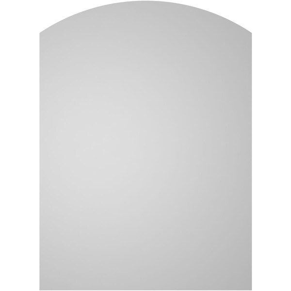 Ekena Millwork Arch Top Surface Mount PVC Gable Vent: Functional, w/ 3-1/2"W x 1"P Standard Frame, 22"W x 30"H - GVPAR22X3001SF