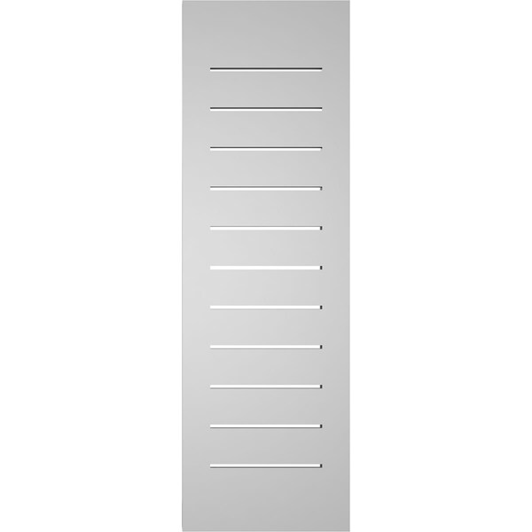 Ekena Millwork Vertical Surface Mount PVC Gable Vent: Functional, w/ 2"W x 2"P Brickmould Sill Frame, 12"W x 38"H - GVPVE12X3803SF