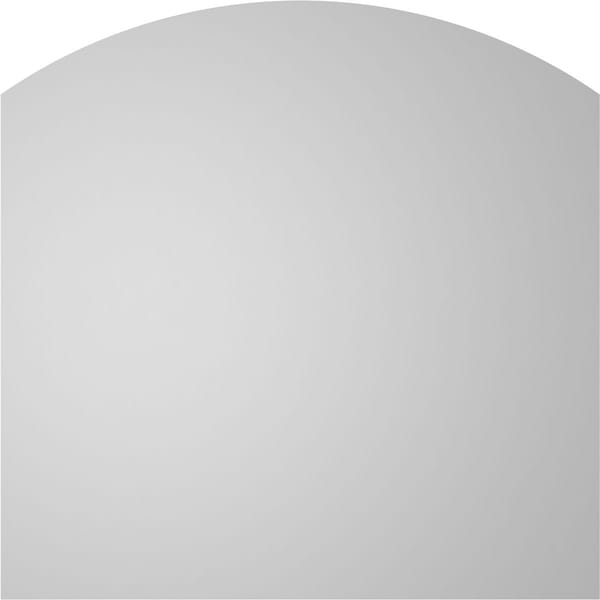Ekena Millwork Arch Top Surface Mount PVC Gable Vent: Functional, w/ 2"W x 1-1/2"P Brickmould Frame, 18"W x 18"H - GVPAR18X1802SF