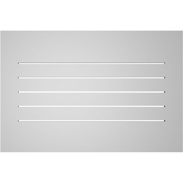 Ekena Millwork Vertical Surface Mount PVC Gable Vent: Functional, w/ 3-1/2"W x 1"P Standard Frame, 36"W x 24"H - GVPVE36X2401SF