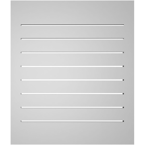 Ekena Millwork Vertical Surface Mount PVC Gable Vent: Functional, w/ 2"W x 1-1/2"P Brickmould Frame, 24"W x 28"H - GVPVE24X2802SF