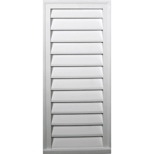Ekena Millwork Vertical Urethane Gable Vent Louver, Non-Functional, 16"W x 27"H - GVVE16X27D