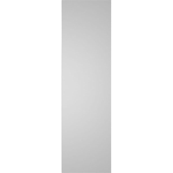 Ekena Millwork Vertical Surface Mount PVC Gable Vent: Non-Functional, w/ 3-1/2"W x 1"P Standard Frame, 12"W x 42"H - GVPVE12X4201SN