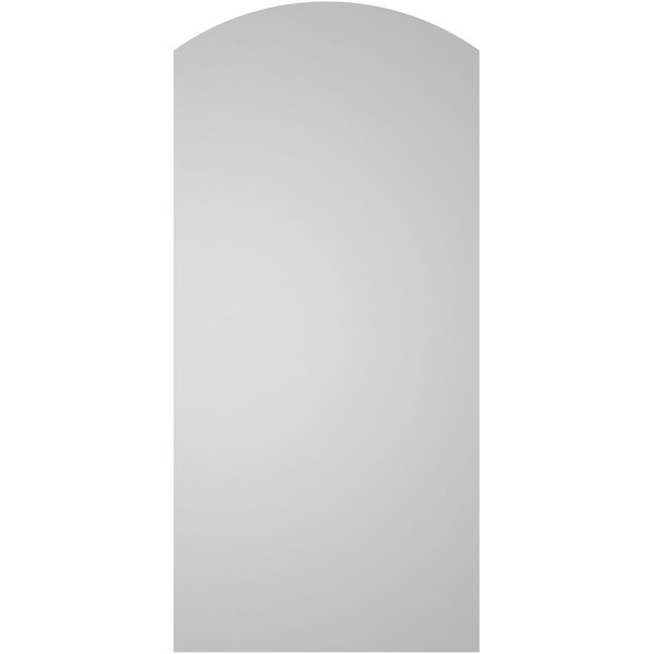 Ekena Millwork Arch Top Surface Mount PVC Gable Vent: Functional, w/ 3-1/2"W x 1"P Standard Frame, 16"W x 34"H - GVPAR16X3401SF