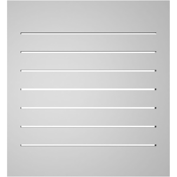 Ekena Millwork Vertical Surface Mount PVC Gable Vent: Functional, w/ 2"W x 1-1/2"P Brickmould Frame, 24"W x 26"H - GVPVE24X2602SF