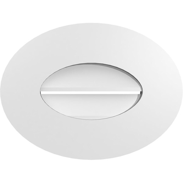 Ekena Millwork Diamond Surface Mount PVC Gable Vent: Non-Functional, w/ 2"W x 1-1/2"P Brickmould Frame, 42"W x 42"H - GVPDI42X4202SN