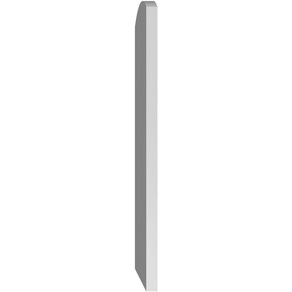 Ekena Millwork Arch Top Surface Mount PVC Gable Vent: Functional, w/ 2"W x 1-1/2"P Brickmould Frame, 12"W x 40"H - GVPAR12X4002SF
