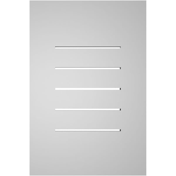 Ekena Millwork Vertical Surface Mount PVC Gable Vent: Functional, w/ 3-1/2"W x 1"P Standard Frame, 16"W x 24"H - GVPVE16X2401SF