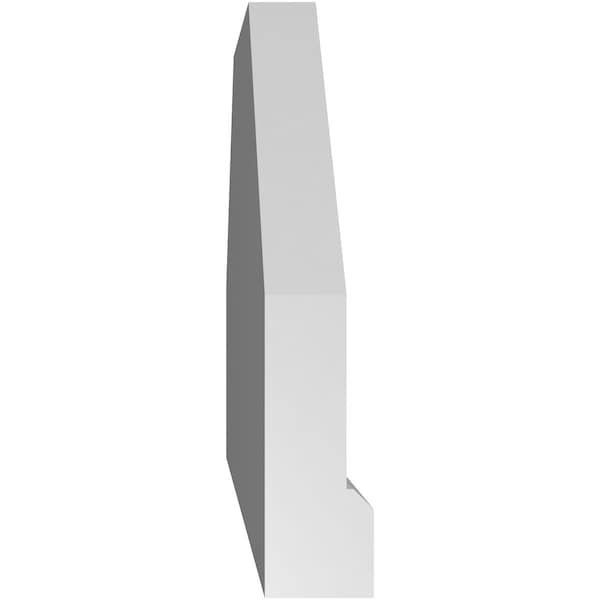 Ekena Millwork Octagonal Top Surface Mount PVC Gable Vent w/ 2"W x 2"P Brickmould Sill Frame, 22"W x 12"H - GVPOT22X1203SN
