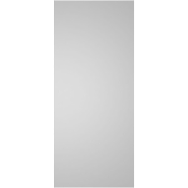 Ekena Millwork Vertical Surface Mount PVC Gable Vnt: Non-Functional, w/2"W x 1-1/2"H, Brickmould Frame, 18"W x 42"H - GVPVE18X4202SN