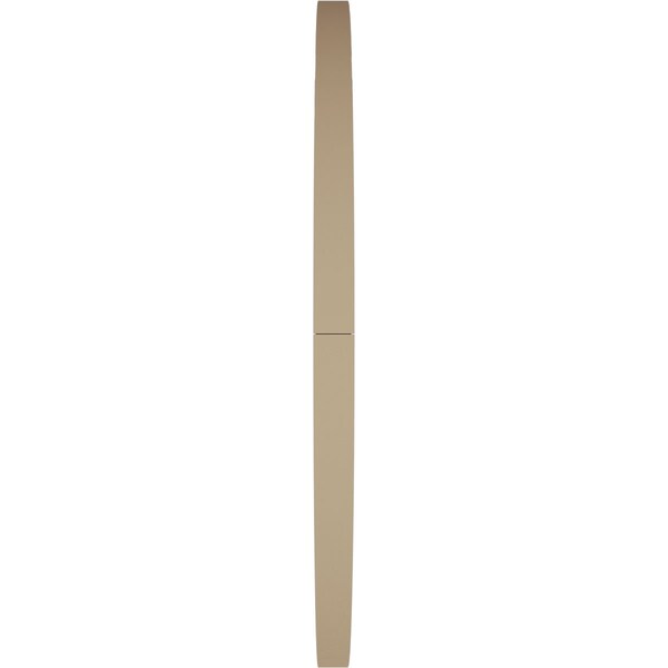 Ekena Millwork Timberthane Rough Cedar Round Faux Wood Non-Functional Gable Vent, Primed Tan, 21"W x 21"H - GVURRO21DRCPR