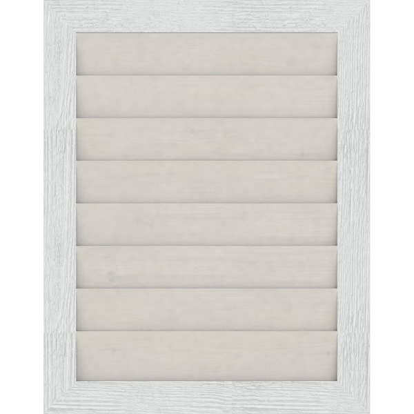 Ekena Millwork Vertical Gable Vent Non-Functional Western Red Cedar Gable Vent w/Decorative Face Frame, 16"W x 16"H - GVWVE16X1602RDPWR