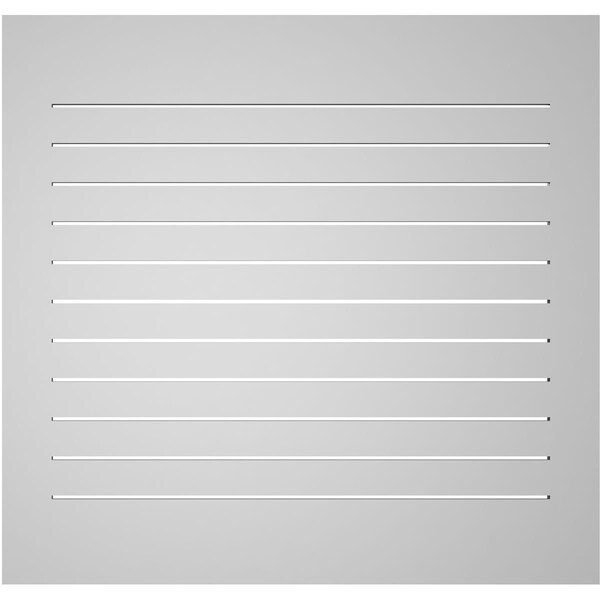 Ekena Millwork Vertical Surface Mount PVC Gable Vent: Functional, w/ 3-1/2"W x 1"P Standard Frame, 42"W x 40"H - GVPVE42X4001SF