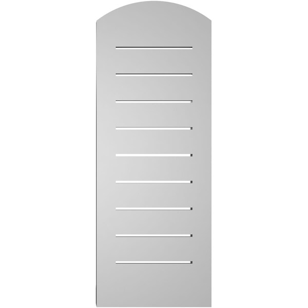 Ekena Millwork Arch Top Surface Mount PVC Gable Vent w/ 2"W x 2"P Brickmould Sill Frame, 12"W x 30"H - GVPAR12X3003SN