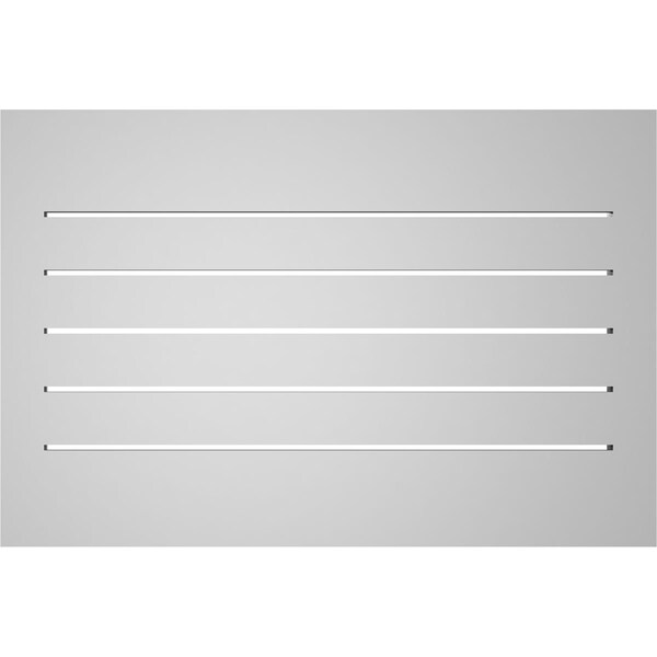 Ekena Millwork Vertical Surface Mount PVC Gable Vent: Functional, w/ 2"W x 2"P Brickmould Sill Frame, 30"W x 20"H - GVPVE30X2003SF