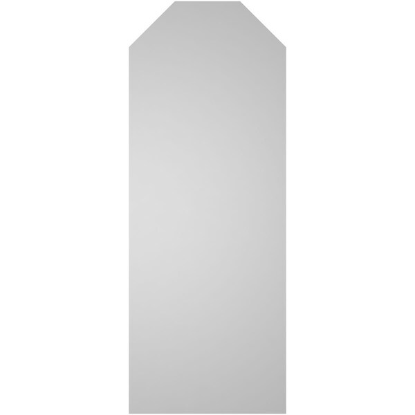 Ekena Millwork Octagonal Top Surface Mount PVC Gable Vent w/ 3-1/2"W x 1"P Standard Frame, 16"W x 42"H - GVPOT16X4201SN
