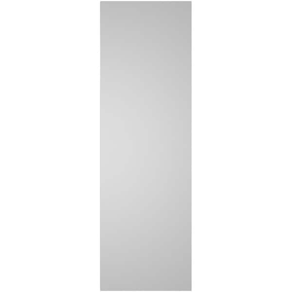 Ekena Millwork Vertical Surface Mount PVC Gable Vent: Non-Functional, w/ 3-1/2"W x 1"P Standard Frame, 12"W x 38"H - GVPVE12X3801SN