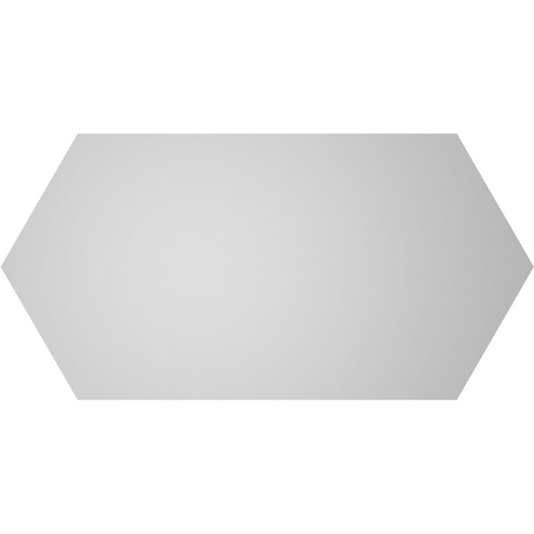 Ekena Millwork Half Round Surface Mount PVC Gable Vent w/ 2"W x 2"P Brickmould Sill Frame, 34"W x 17"H - GVPHR34X1703SN