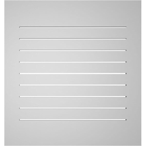 Ekena Millwork Vertical Surface Mount PVC Gable Vent: Functional, w/ 3-1/2"W x 1"P Standard Frame, 32"W x 34"H - GVPVE32X3401SF