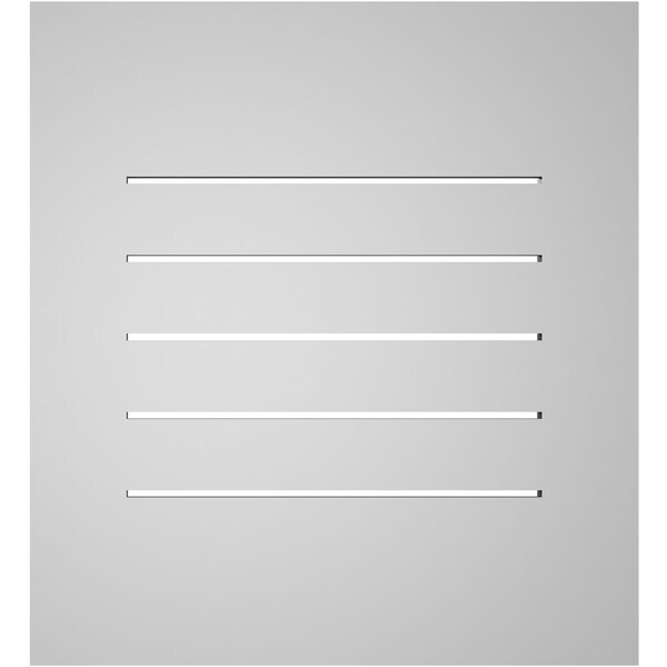 Ekena Millwork Vertical Surface Mount PVC Gable Vent: Functional, w/ 3-1/2"W x 1"P Standard Frame, 22"W x 24"H - GVPVE22X2401SF