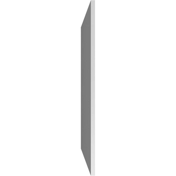 Ekena Millwork Vertical Surface Mount PVC Gable Vent: Non-Functional, w/3-1/2"W x 1"H, Standard Frame, 32"W x 42"H - GVPVE32X4201SN