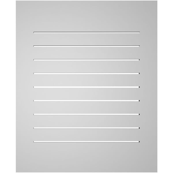 Ekena Millwork Vertical Surface Mount PVC Gable Vent: Functional, w/ 3-1/2"W x 1"P Standard Frame, 28"W x 34"H - GVPVE28X3401SF