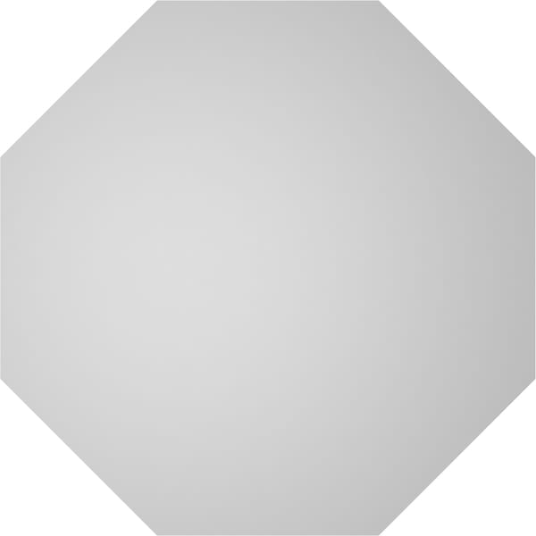 Ekena Millwork Octagonal Surface Mount PVC Gable Vent: Non-Functional, w/ 3-1/2"W x 1"P Standard Frame, 26"W x 26"H - GVPOC26X2601SN