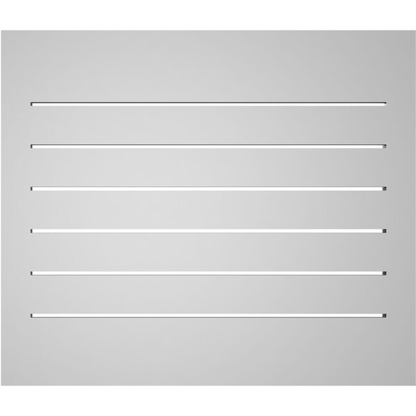 Ekena Millwork Vertical Surface Mount PVC Gable Vent: Functional, w/ 2"W x 1-1/2"P Brickmould Frame, 28"W x 24"H - GVPVE28X2402SF