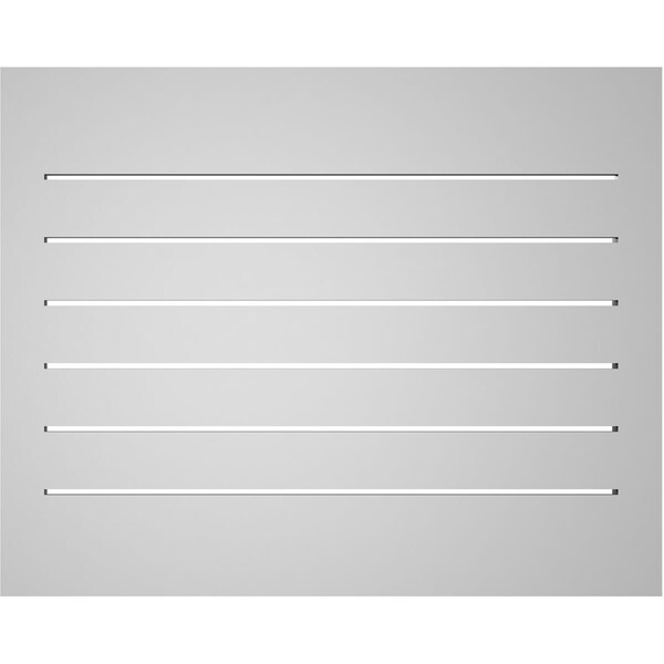 Ekena Millwork Vertical Surface Mount PVC Gable Vent: Functional, w/ 2"W x 2"P Brickmould Sill Frame, 30"W x 24"H - GVPVE30X2403SF