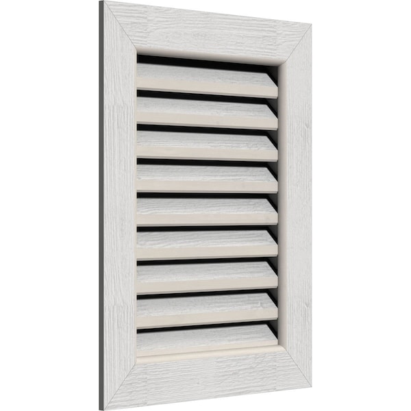 Ekena Millwork Vertical Gable Vent, Functional, Western Red Cedar Gable Vent w/1" x 4" Flat Trim Frame, 32"W x 26"H - GVWVE32X2601RFPWR