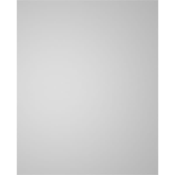 Ekena Millwork Vertical Surface Mount PVC Gable Vent w/ 2"W x 2"H , Brickmould Sill Frame, 34"W x 42"H - GVPVE34X4203SN